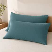 POLIGONO Pillowcases & Shams - Teal Blue - View 1