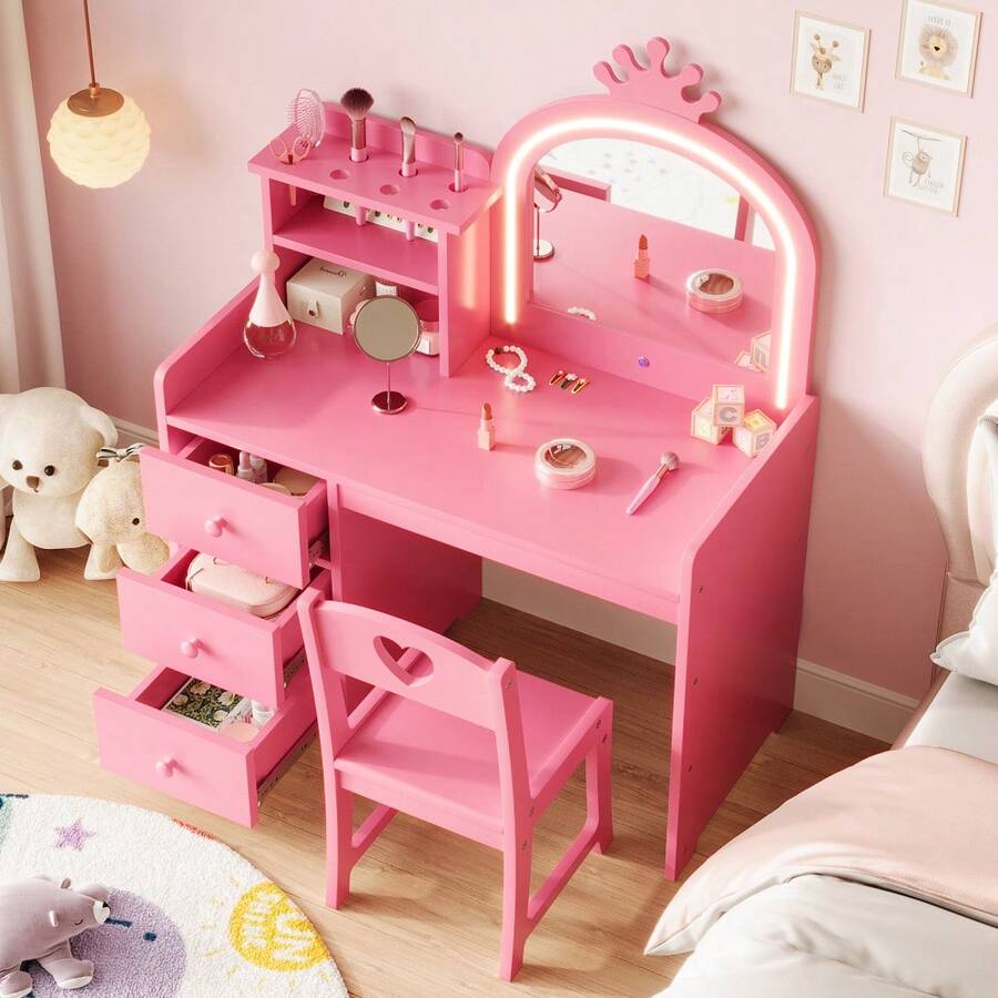 Vanities & Vanity Benches - Pink - View 1