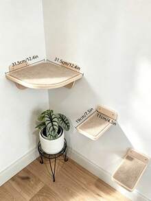 Corner Cat Wall Bed, Cat Frame, Cat Platform, Cat Furniture, Cat Bed With Stairs, Suitable For Sleeping, Playing, Climbing And Resting, Modern Cat Bed And Furniture, Suitable For Cats Of All Sizes - Multicolor - View 11
