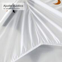 POLIGONO Juego de sábanas estampadas POLÍGONO, 3 o 4 piezas, con sábana ajustable y fundas de almohada - Noche estrellada - Ver 5
