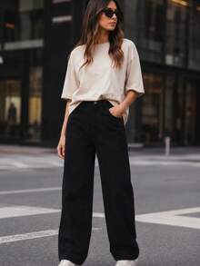 Women Jeans - Black - View 1
