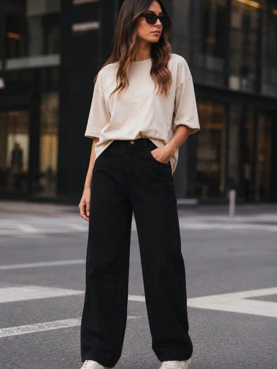 Women Jeans - Black - View 1