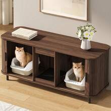 Furniture Brown 140 X 50 X 60 Cm - Walnut - 查看 2