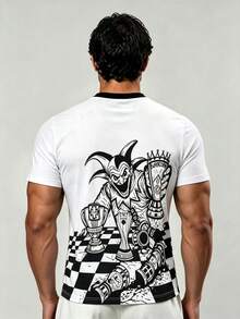 Sao Paulo Brazil Men's And Youth Jersey, Clown Pattern Design Comfortable Top, Suitable For Match, Daily Wear, Gift - White - View 6