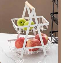 Multi-Layer Fruit Basket Kitchen Storage Basket Detachable 3-Tier Storage Rack Multi-Function Storage Rack Living Room Use Dried Fruit Snack Storage Basket - Multicolor - View 12