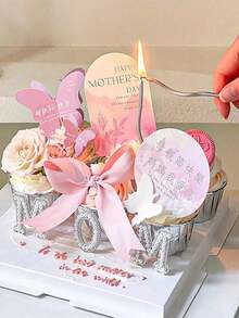 6/18/36pcs Curved Birthday Candles, 6pcs/Box, Curved Birthday Candles, Cake Decoration, Party Supplies - Gold - View 4