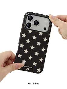 GIIPPA 1pc Star Pattern Design, Phone 17 Pro Max Phone Case, Compatible With Phone 16 Pro Max, 15 Pro Max, 14 Pro Max, Korean Style High-End Fashionable And Interesting Phone Case, Compatible With 11/12/13/14/15/16 Pro Max Plus, Elegant Design Suitable For Both Men And Women, Perfect Gift For Girlfriend On Christmas, Valentine's Day, Easter, Wedding Season And Birthday! - Multicolor - View 6