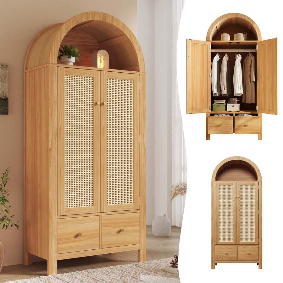 Furniture Natural 78 X 45 X 181 Cm - 橡木 - 查看 1