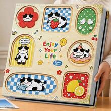 Large Capacity, Horizontal & Vertical Slot Design, 6 Inch Holds 600 Photos, Growth Album From Small To Large, Couple Travel Records, New Year Family Portraits, Mountain Landscape - 1PC - View 6