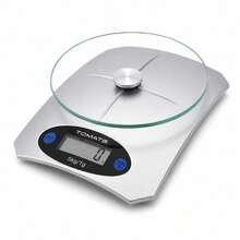 Balança Digital de Cozinha 5Kg Vidro Temperado - Multicolorido - Visão 2