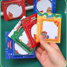 Cartoon Christmas Sticky Notes, Student Christmas Creative Stationery Gift, Sticky Notes, Message And Memo Student Note Pad, Study Office Sticky Notes, Santa Claus - one-size - View 1