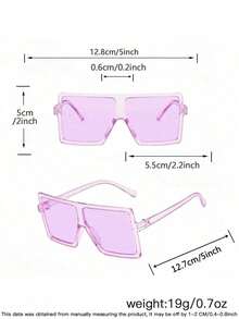 1set 3PCS Kids 9-14Y Multi‑Style Square Cat‑Eye Cat‑Ear Frames Transparent Accent Comfortable PC Kid‑Core Fashion Glasses For All‑Season Travel Use - Multicolor - View 9