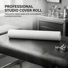 Disposable Tattoo Table Pad Roll, Anti-Ink & Waterproof Countertop Isolation Cloth, Effectively Isolates Ink Stains, Keeps Tattoo Workbench Clean, Protective Table Cover For Professional Tattoo Artists & Beginners - White - View 7