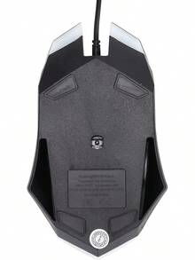 Ratón de Computadora con Cable, Puerto USB, Ratón Óptico Luminoso, Conexión Plug and Play, Operación Sencilla, Ideal para Juegos, Oficina y Negocios (Negro) - Negro - Ver 3