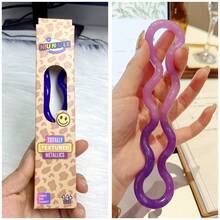 1pc Color-Changing Fingertip Toy, Multi-Color Crystal Electroplated Thinking Training Rope Stress Relief Toy (Can Be Assembled Into Multiple Shapes, Random Packaging Box Color) (Changes Color With Temperature) - Multicolor - View 24