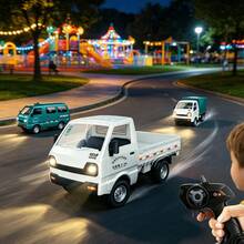 1pc/Set Remote Control Truck Toy, 2.4GHz Truck/Van, Built-In Sound And Light Effects, Children's Toy, Educational Toy, Parent-Child Interactive Toy, Puzzle Toy, Perfect Holiday Gift For Car Model Enthusiasts - Multicolor - View 5