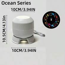 Kids Ocean Projector Night Light Rotatable Underwater Sea Pattern Projection Lamp Bedroom Decor Atmosphere Lamp Birthday Christmas Gift For Children - Multi-color light - View 14