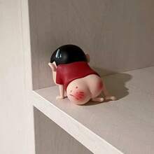 1pc [Adorable PVC Figurine For Gifts] Adorable Butt Figurine - Perfect For Home, Office & Car Decor | Ideal Gift For Halloween, Thanksgiving & Christmas - Red Butt - View 1
