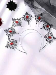 1pc Vintage Gothic Halo Headpiece For Women, Suitable For Various Holiday Parties, Cosplay And Other Occasions - Multicolor - View 12