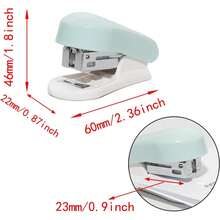 Stapler & Staples - Blue Set (Stapler + 830 Staples) - View 3