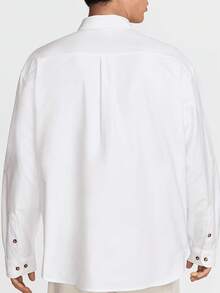 Nike Authentic 2025 Spring New Men's Minimalist Turn-Down Collar Breathable Shirt HM9591-100 - HM9591-100 - View 2