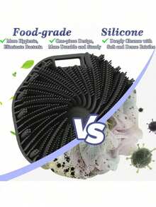 2/1pc Silicone Bath Brush, Exfoliating Scrub, Effectively Exfoliates And Gently Massages, Travel Essential, Wedding, Party, Birthday Gift, Gift For Men, Mother, Father, Friends, New Year Gift, Fun Gift - Multicolor - View 6