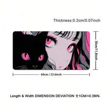 Anime Girl Extra Large Mouse Pad, Game Table Pad, Large Keyboard Pad, Washable, Rubber Anti Slip Bottom, Gift Mouse Pad, Desktop Protection Pad, Study Table Pad, Multiple Sizes Available, Computer Keyboard Pad, Laptop Pad - View 14