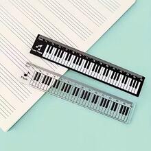 2 buah Penggaris Lurus Not Musik, Penggaris Keyboard Piano Gaya Musik Kreatif, Penggaris Dekorasi Not Musik Lucu, Hadiah Kreatif untuk Pecinta Musik, Penggaris Lurus Kunci Piano Hitam Putih, Penggaris Lurus Skala Garis Staf, Hadiah untuk Guru Musik, Alat Kantor Praktis - Berbagai gaya - View 5