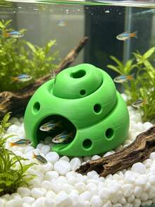 3D Printed Conch Shell Shaped Fish Tank Hideout Cave, Fish & Shrimp Breeding Hiding Hole, Aquarium Landscape Decoration Ornament Small Fish Shelter - A - View 7