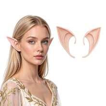 2/4pcs Cosplay Fairy Elf Pointed Ears, Soft Tips, Anime Party Costume Accessories For Halloween And Christmas Parties - Multicolor - View 1