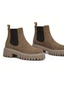 Women Ankle Boots & Booties - Khaki - View 4