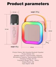 Karaoke Machines - Pink - 2 Mic - View 5