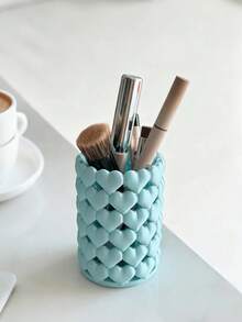 1pc Creative Heart-Shaped Pencil Case (Plastic Material) - Ideal Stationery Gift Designed For Students. A Durable Office Essential Container, Making It A Perfect Romantic Valentine's Day Gift. Especially Suitable For Back To School Season - Multicolor - View 6