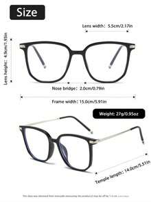 2pcs Retro Fashion Big Frame Glasses For Women, Suitable For Daily Use, Clear Lens Accessory For Computer, Reading, Gaming, TV, Mobile Phone - Multicolor - View 7