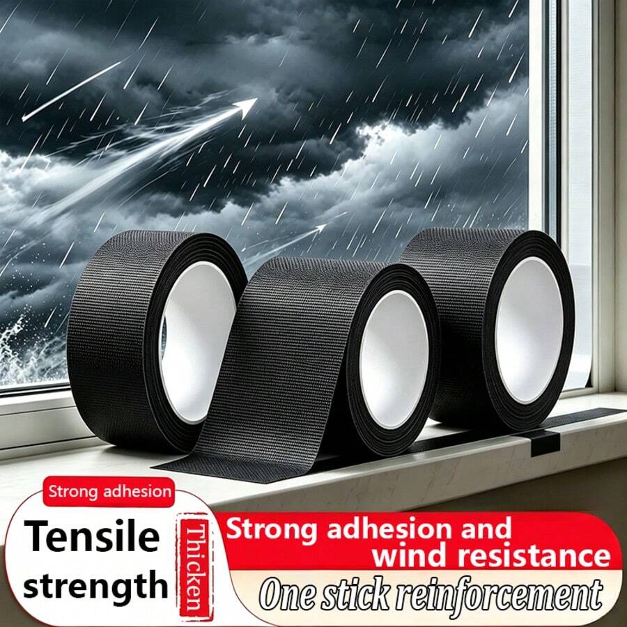 Multifunctional Fabric-Based Windproof Sealing Tape, High-Adhesion Door And Window Glass Gap Filler Strip, Waterproof Sound-Insulating Cold-Proof Self-Adhesive Tape, Removable Without Residue, Suitable For Home Kitchen Bathroom, Industrial Joint Gap Repair And Sealing