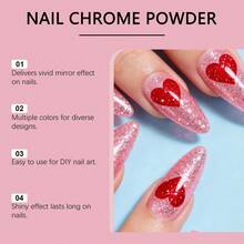 Nail Glitter Powder - Pink - View 6