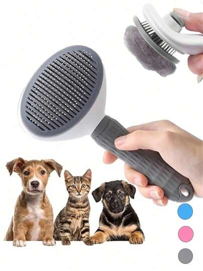 2 st husdjursborste, katt- och hundborste, loppkam, självrensande borste, husdjursvårdsborste, massagemassageborste för husdjur, avhåringsborste, redskapsverktyg för att reda ut päls, avfiltringsborste, automatisk avhåringsborste, rengöringsverktyg för husdjur, etikett för hårborttagning, hundborste, kattborste, kam för hårborttagning för husdjur, husdjurstillbehör, husdjursprodukter