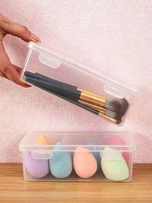 1 buah/2 buah/3 buah Kotak Penyimpanan Multifungsi Transparan untuk Meja, Kotak Pajangan, Kotak Perhiasan, Organizer Rias untuk Lipstik, Lip Gloss, Kosmetik Anti Debu, Cocok untuk Kamar Tidur, Kamar Mandi, Meja Rias, Dekorasi Rumah - kotak penyimpanan - View 3