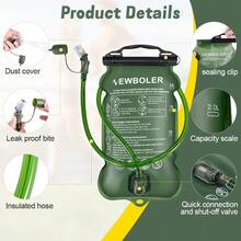 NEWBOLER 1.5L/2L Water Bladder Water Reservoir Hydration Pack Storage Bag Running Hydration Water Bag - Multicolor - View 11