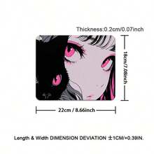 Anime Girl Extra Large Mouse Pad, Game Table Pad, Large Keyboard Pad, Washable, Rubber Anti Slip Bottom, Gift Mouse Pad, Desktop Protection Pad, Study Table Pad, Multiple Sizes Available, Computer Keyboard Pad, Laptop Pad - View 15