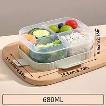 Bento Box Adult, Compartment Food Container, Microwavable Lunch Containers, PP Meal Prep Containers With Dividers, Leakproof Student Lunch Box With Lid, Divided Food Storage Containers, Adult Lunchable Snack Containers, Travel Food Containers - Multicolor - View 32