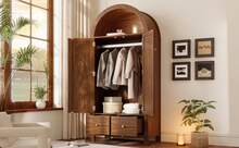 Furniture Natural 78 X 45 X 181 Cm - Walnut - 查看 2