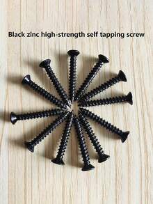 230pcs M3 Black Head Self-Tapping Screws, Assorted Set High Strength Wall Board Nails Gypsum Board Screws, Drywall Nails Hardened Self-Tapping Screws - Black 230pcs - View 6