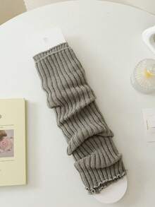 Children's Thick Striped Chunky Knit Leg Warmers, Versatile Leg Covers For Autumn/Winter, Warm - Multicolor - View 6