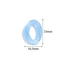 50pcs Acrylic Candy Color Chain Buckles, Transparent Jelly Color Connector Clips, DIY Glasses Chain Bag Chain Jewelry Accessories Chain Buckles, Jewelry Making Chain Accessories - Chain Buckle - View 5