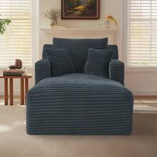 Sofa Bed Mattress - DARK GREY + Corduroy + 1 Seat - View 12