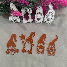 1 buah Templat Pemotong Logam Bentuk Kerdil, Sempurna untuk Scrapbooking dan Embossing, Alat Ideal untuk Membuat Kartu Ucapan dan Kartu Hadiah Buatan Tangan - kerdil - View 3