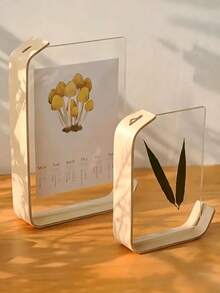Multifunctional Acrylic Photo Frame Stand - Perfect For Displaying Photos, Artwork, Etc. - Available In 4 Sizes: 4x6 Inch Photo Frame, 5x7 Inch Vintage Clear Acrylic Photo Frame, 6x8 Inch Photo Frame, A4 (8.3x11.8 Inch) Photo Frame, Double-Sided Desktop Display Stand, Wedding Photo Frame, Birthday Gift, Graduation Photo Frame - A - View 5