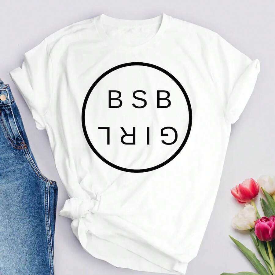 قميص، قميص BSB، حفلة موسيقية، فتاة BSB، معجب BSB، جروبي، قميص فرقة أولاد - أبيض - مشاهدة 1