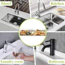 1pc Thanksgiving Pumpkin Pattern Rubber Faucet Splash Guard, Bathroom Faucet Splash Mat, Mud Guard, Moisture-Proof Anti-Slip Faucet Pad, Kitchen Countertop Accessory. Protect Your Kitchen Countertop. - Multicolor - View 8
